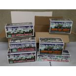 A collection of nine HESS new and boxed advertising toy vehicles to include 4 x Truck & Race Car,