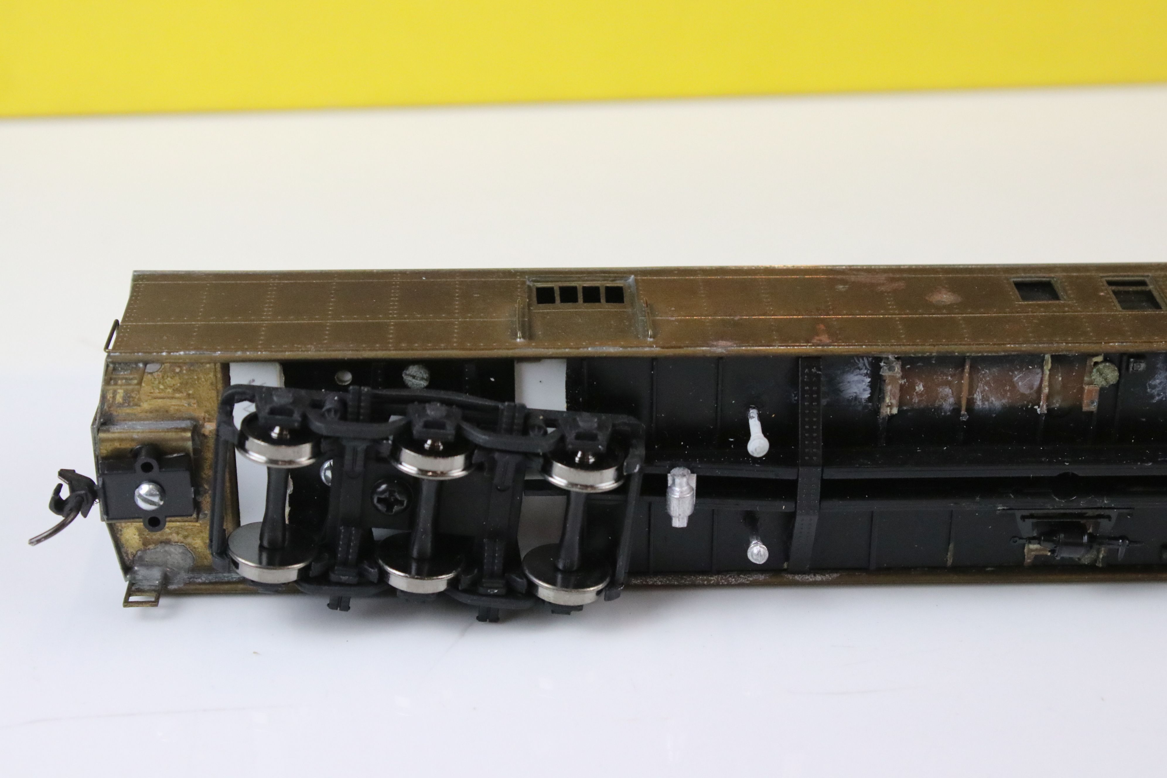 Three boxed E Suydam & Co HO Railroad Equipment Baggage Car brass models to include 2 x RR-7 (one - Image 14 of 25