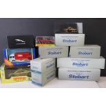 12 x boxed / cased diecast models to include 7 x Atlas Eddie Stobart, Atlas Jaguar, Atlas Dinky