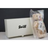 Steiff - boxed Diamond Jubilee 2012 mohair vanilla bear 663659 260321, approx 27cm in original