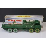 Boxed Dinky Supertoys 905 Foden Flat Truck with chains in all green, gd condition with chains all