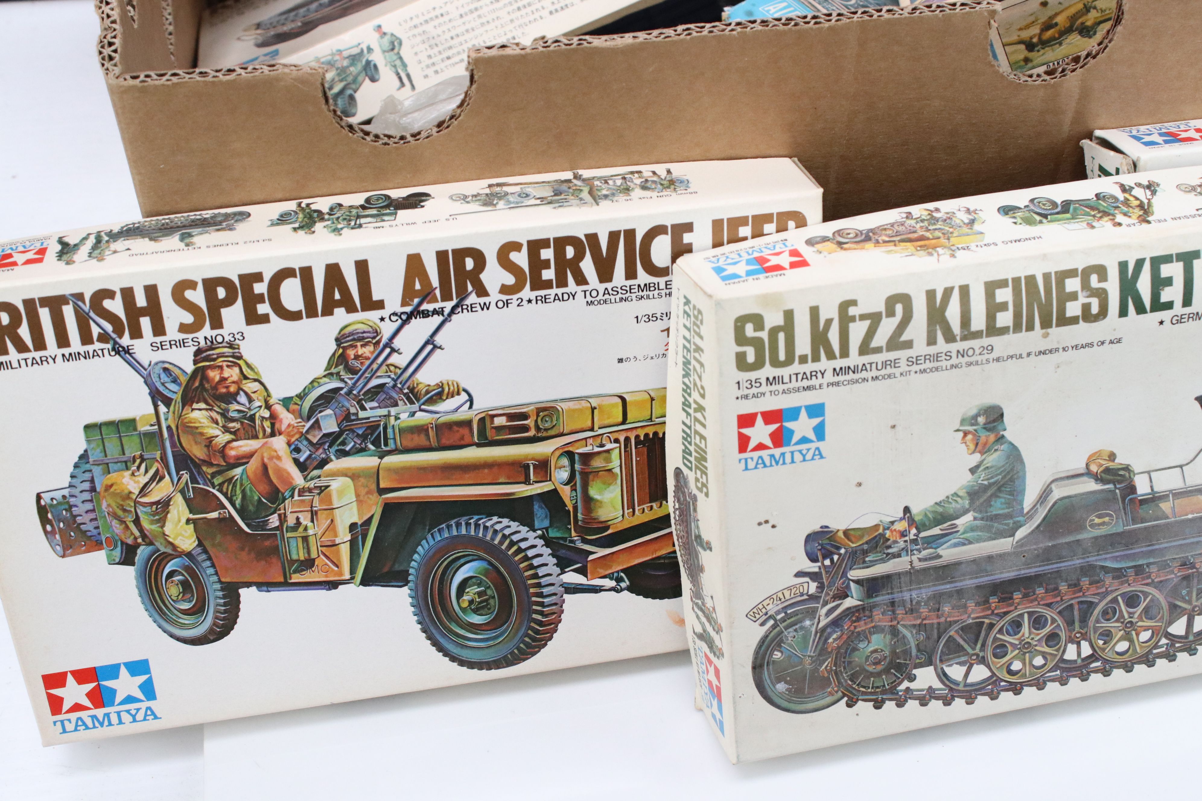 Model Kits - Around 30 boxed plastic model kits and figure sets to include Tamiya, Airfix, Hasegawa, - Image 2 of 30