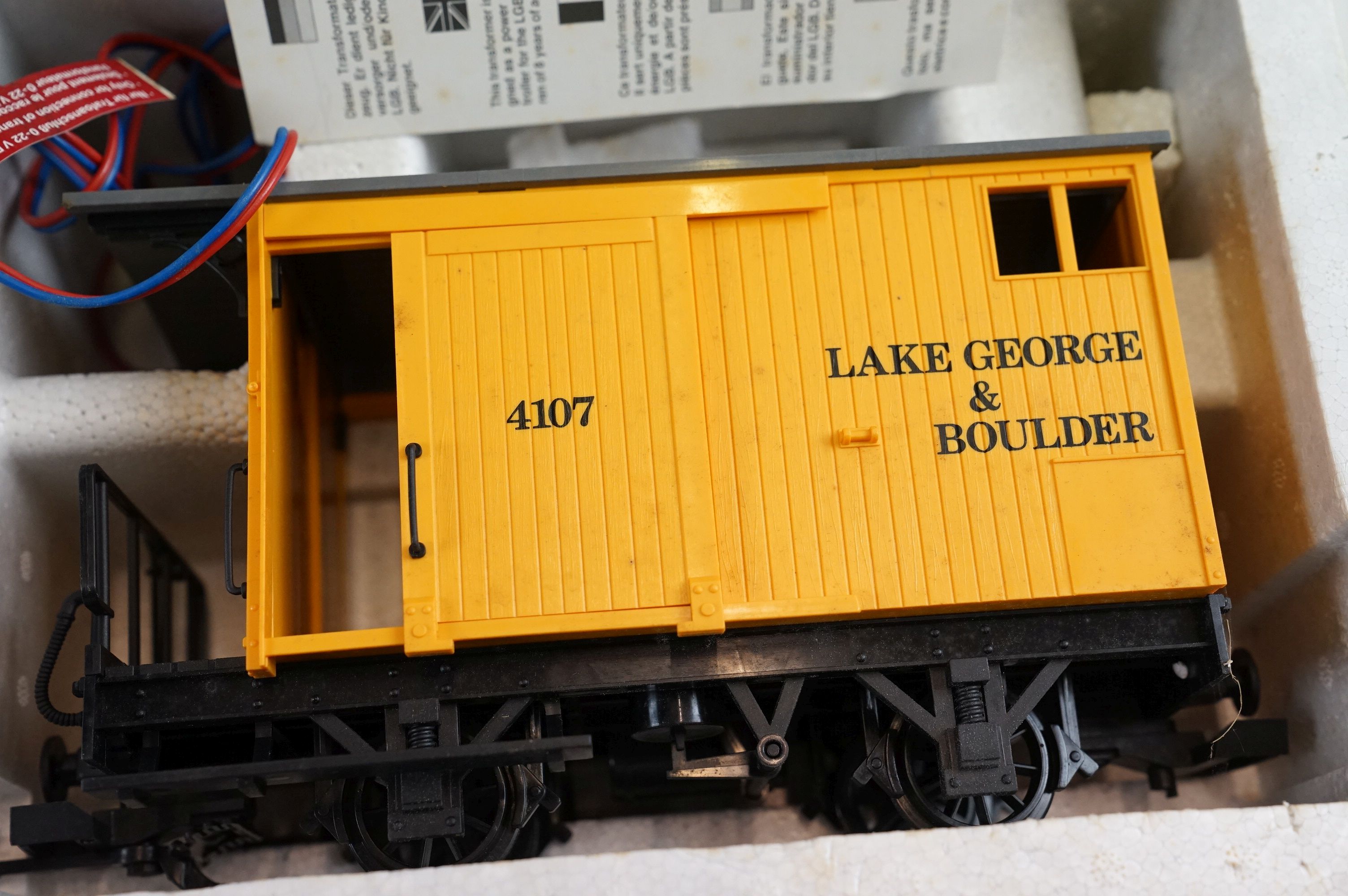 Boxed Lehmann LGB 90770 'The Big Train' Fantasy Lake George & Boulder train set with 0-4-0 - Image 6 of 12