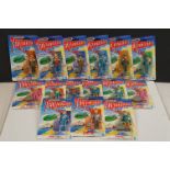 15 Carded Matchbox Thunderbirds figures in vg condition, some duplicated but onto different design