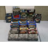 A collection of boxed Corgi diecast Land Rovers to include to Fire Heroes, Fighting