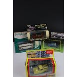 Four boxed TV related diecast models to include 3 x Corgi (Inspector Morse 96682, LoveJoy Morris