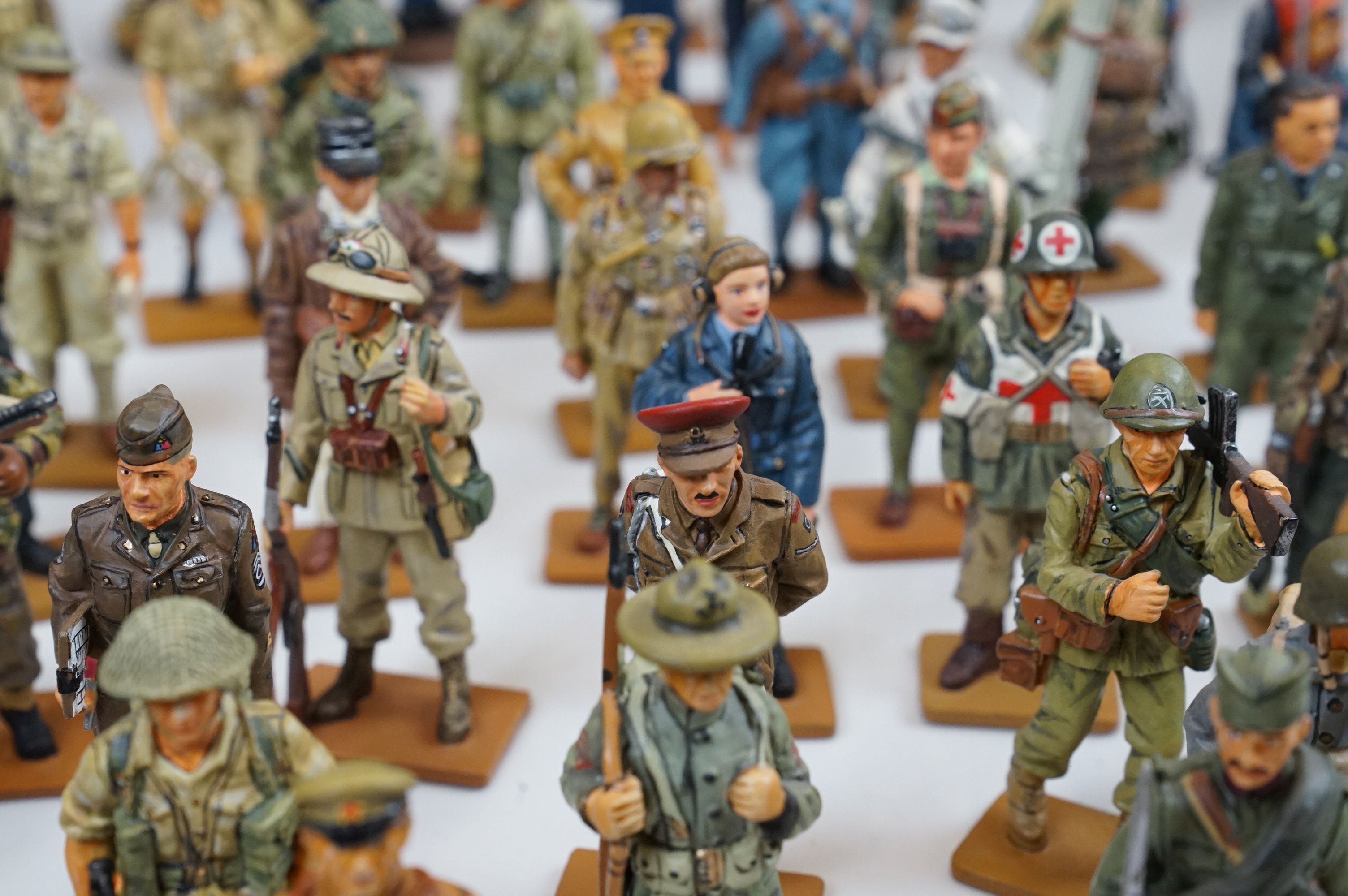 A large collection of Del Prado metal military figures to include WW2 German Warrant officer, Gurkha - Image 7 of 20