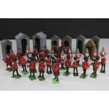 A collection of Britains soldiers to include Guards, Lifeguards and Beefeaters together with century
