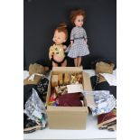 Group of collectable Teddy Bears, Chiltern fashion doll, quantity of dolls house furniture and a