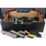 Around 55 OO gauge items of rolling stock, mainly Triang examples to include coaches, trucks and