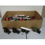 Collection of approx 50 loose playworn diecast models, mid 20th century onwards, Matchbox, Dinky,