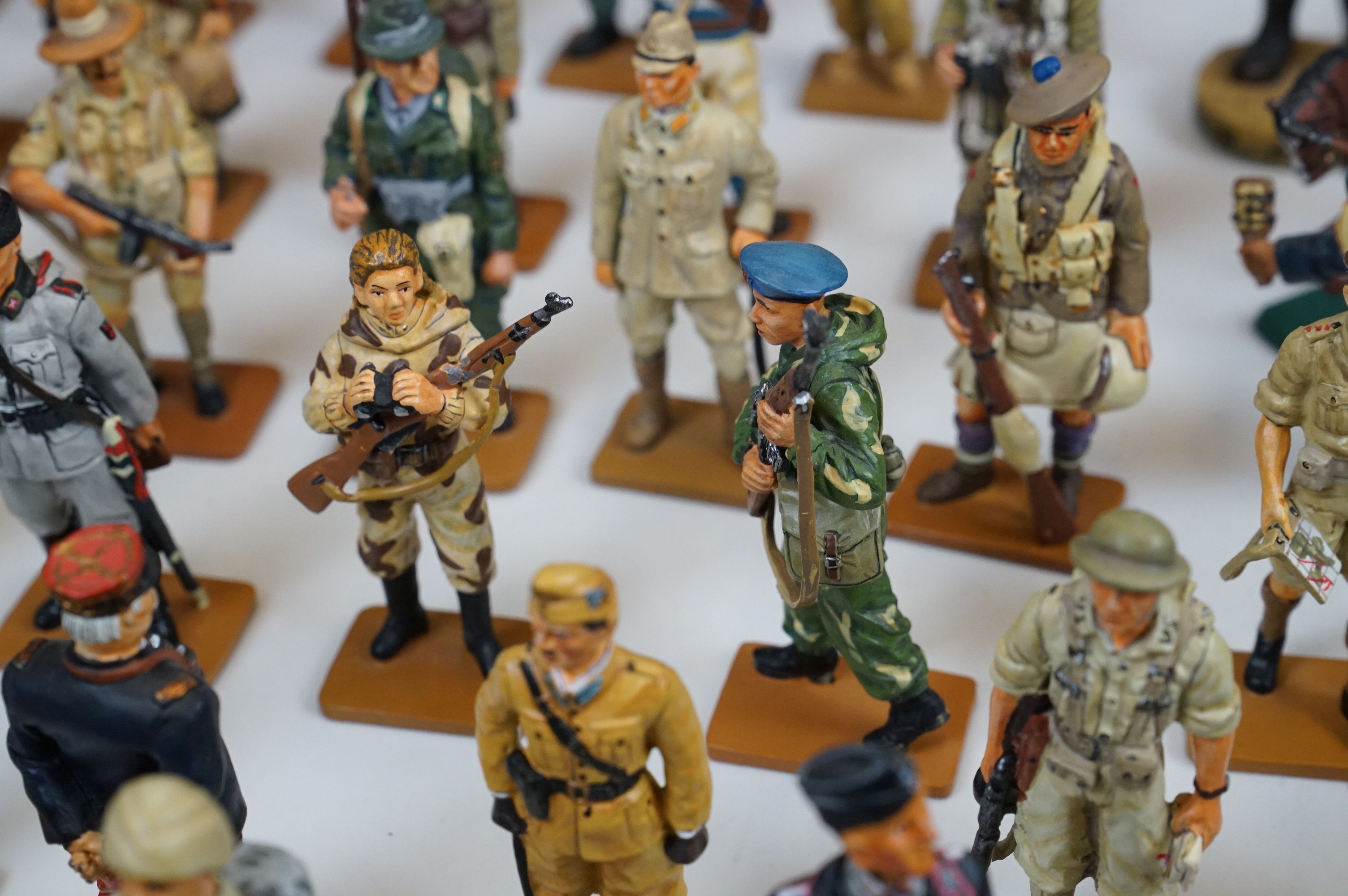 A large collection of Del Prado metal military figures to include WW2 German Warrant officer, Gurkha - Image 14 of 20