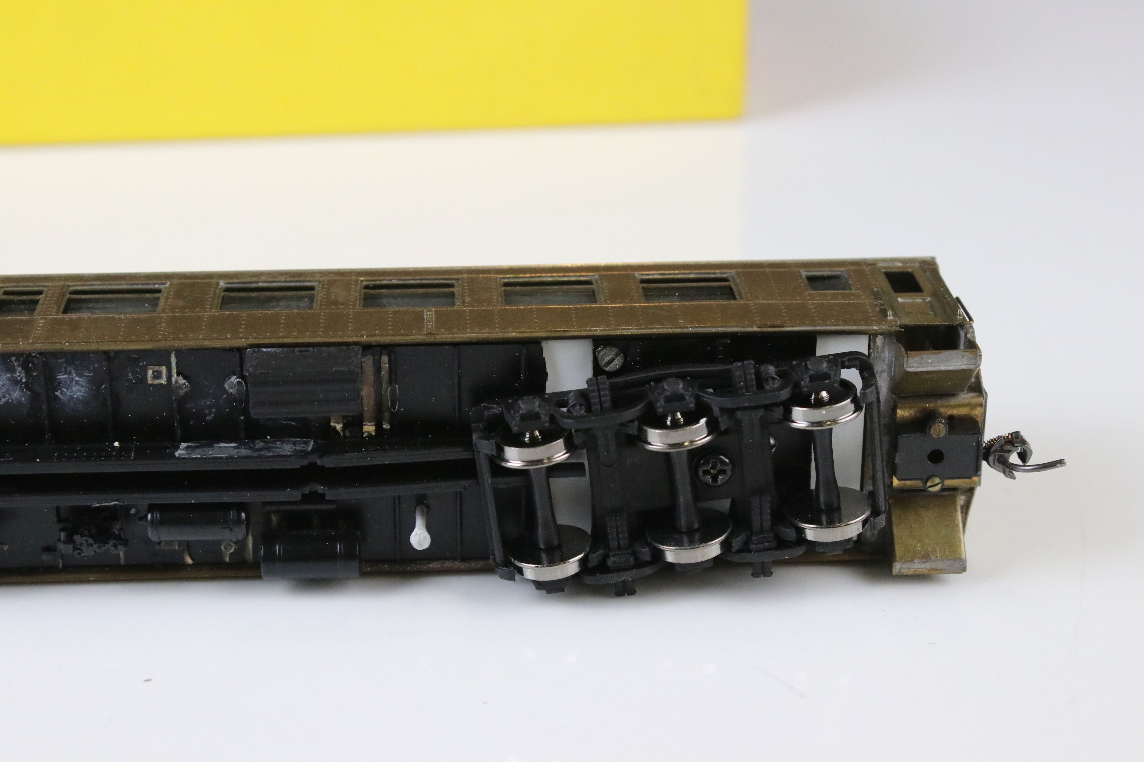 Three boxed E Suydam & Co HO Railroad Equipment Baggage Car brass models to include 2 x RR-7 (one - Image 15 of 25