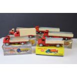 Six boxed Dinky Supertoys diecast models, all with repaints, to include 934 Leyland Octopus Wagon,
