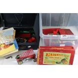 Collection of vintage Meccano to include various colours and accessories, Gears Outfit B part