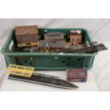 Quantity of OO gauge plastic trackside buildings, track, scenery etc