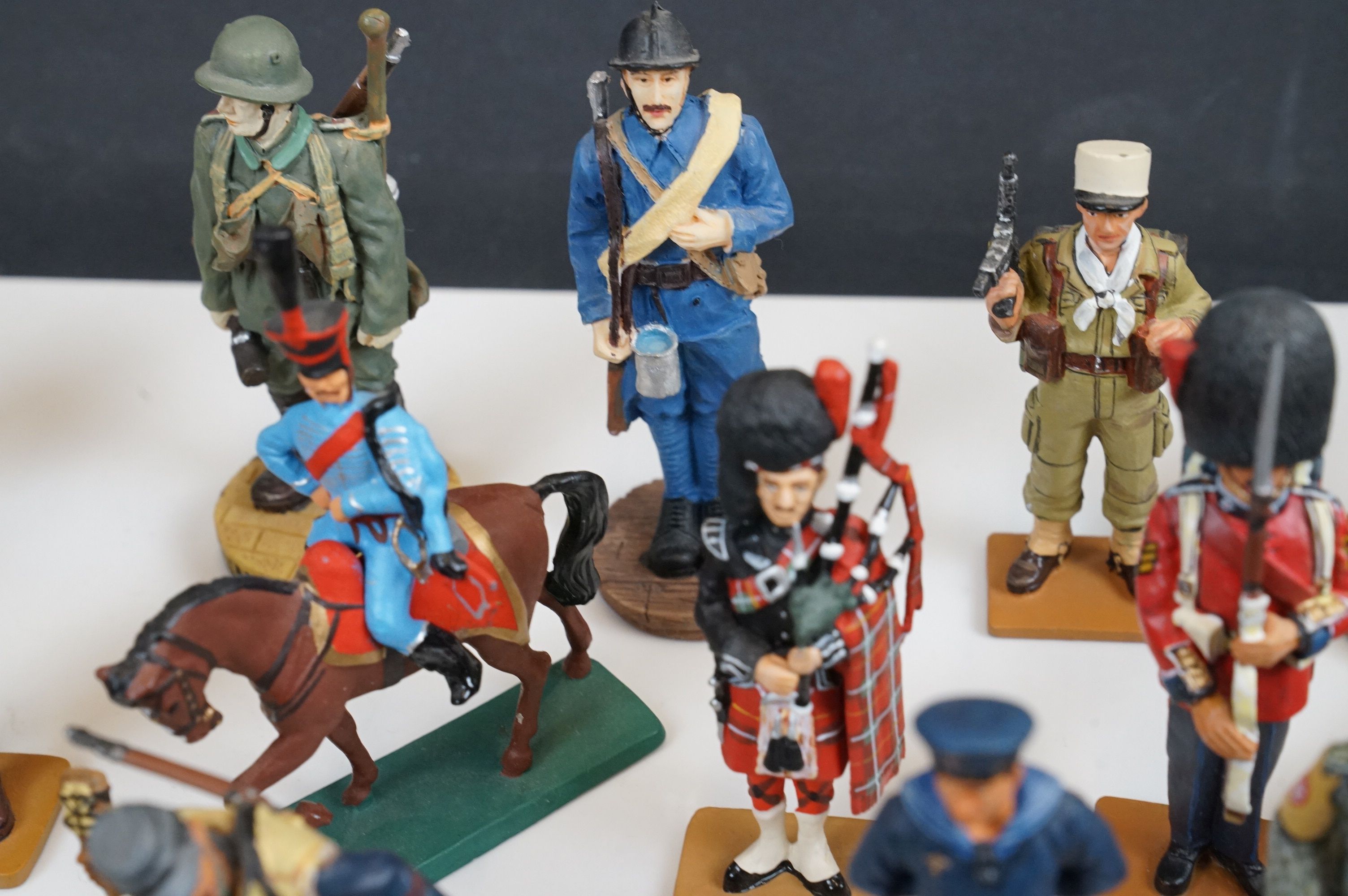 A large collection of Del Prado metal military figures to include WW2 German Warrant officer, Gurkha - Image 17 of 20