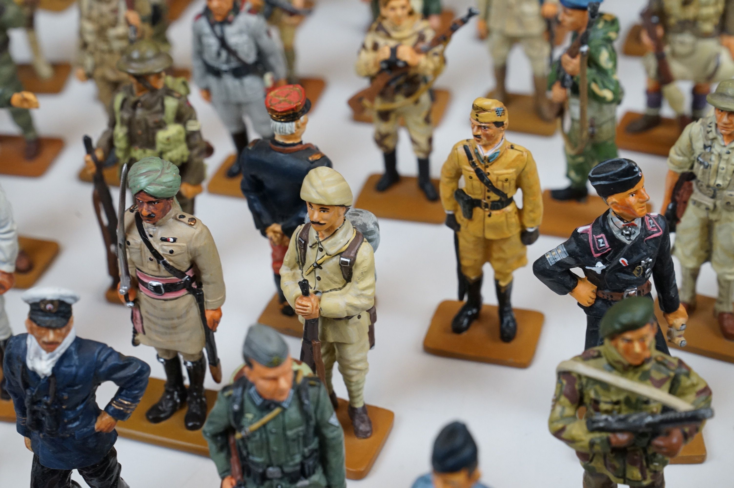 A large collection of Del Prado metal military figures to include WW2 German Warrant officer, Gurkha - Image 10 of 20