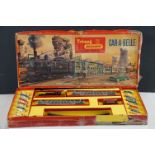 Boxed Triang OO gauge Car-a-Belle train set, complete, tatty box with tape repairs