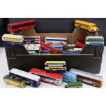 Around 50 diecast and plastic model buses to include Corgi, EFE etc