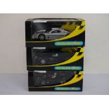 Three cased ltd edn Retailer Range Presentation Scalextric slot cars to include C2350 Cadillac