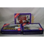Three boxed playworn 1:55 Siku cranes to include Heavy Mobile Crane 4810, & Latticed Mast Crane 4310