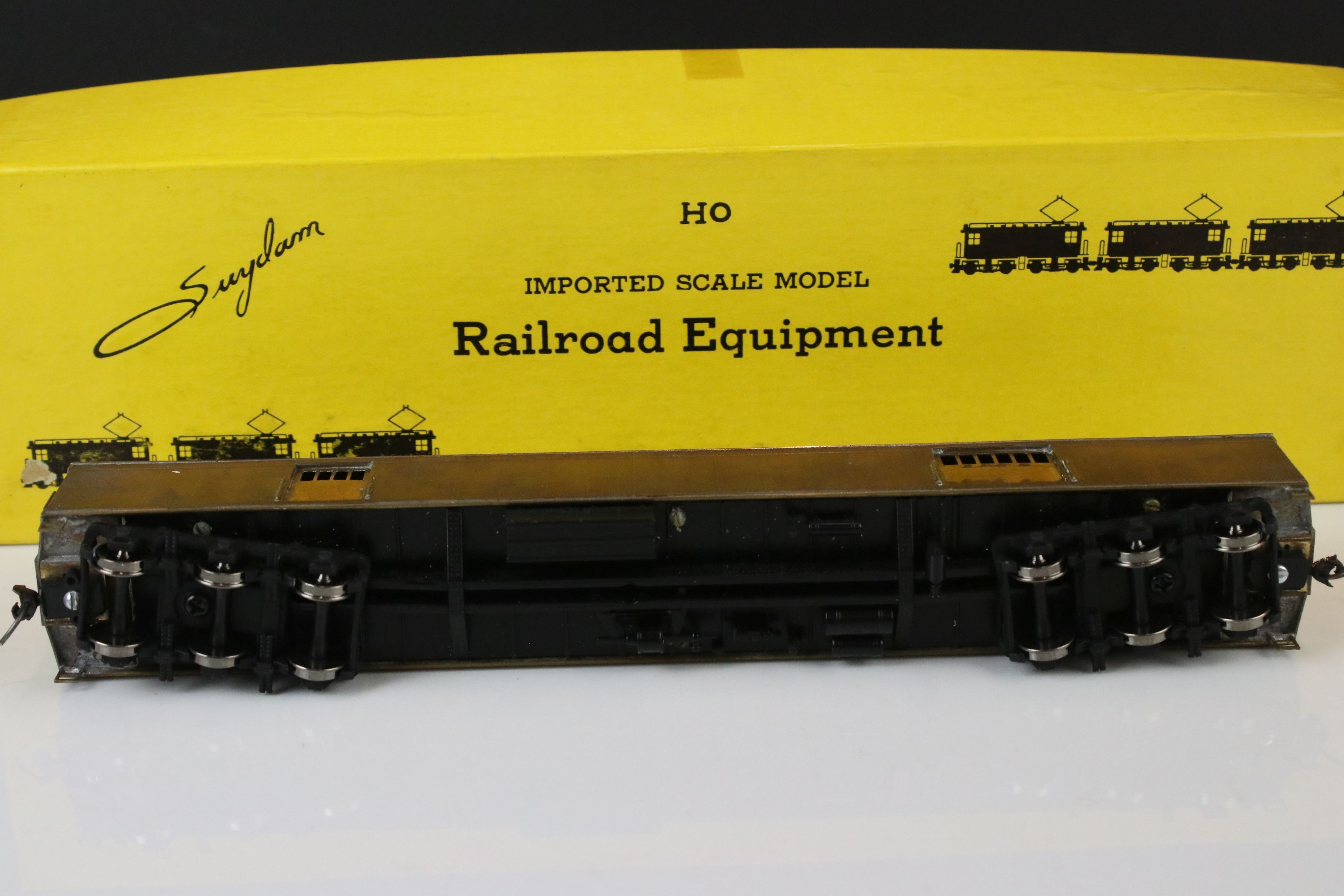 Three boxed E Suydam & Co HO Railroad Equipment Baggage Car brass models to include 2 x RR-7 (one - Image 22 of 25