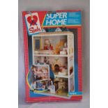 A vintage 1980's Sindy three story Superhome in good and complete condition.