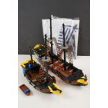 Lego - Two built ships to include 6274 Caribbean Clipper complete with replacement sails and