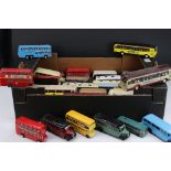 Collection of 40 diecast buses to include Corgi, Zylmex, Ocean, EFE etc