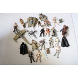 Star Wars - Around 20 figures and vehicles circa 1990s