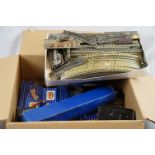 Quantity of Hornby Dublo 3 rail model railway to include Royal Mail coach, tracl, boxed D1