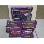 Nine boxed Corgi Cadbury's diecast models and sets to include 12101 x 2, 18701, 16002, 59514, 59519,