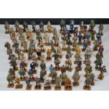 A large collection of Del Prado metal military figures to include WW2 German Warrant officer, Gurkha