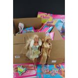 Large group of dolls and accessories, mainly 1980s Barbie doll accessories to include carded