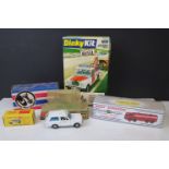 Group of boxed diecast models to include 2 x Atlas Dinky, Dinky Kit 1030 Land Rover Breakdown Crane,