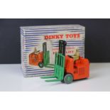 Boxed Dinky 401 Coventry Climax Fork Lift truck diecast vehicle, some paint loss, overall good