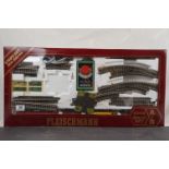 Boxed Fleischmann HO / OO gauge 6396 Start Set of the Year, appearing complete with locomotive,