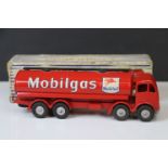 Boxed Dinky Supertoys 941 Foden 14 Ton Tanker Mobilgas diecast model, tatty box with wear
