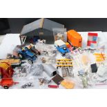 A collection of Britains farm vehicles, animals and accessories to include tractors, Land Rover,