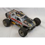 A Traxxas Nitro sport TRX 1/10 2WD truck with 2.5 racing engine.