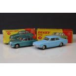 Two boxed Dinky diecast models to include 130 Ford Consul Corsair in pale blue (some paint chips)