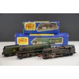 Two boxed Hornby Dublo locomotives to include Duchess of Montrose within a 3211 Mallard box and 3218