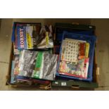 Quantity of empty Hornby Dublo boxes, model railway ephemera and a collection of h/b railway
