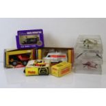 Group of eight boxed/cased diecast models to include Dinky Johnson 2 Ton Dumper 430, Conveyancer