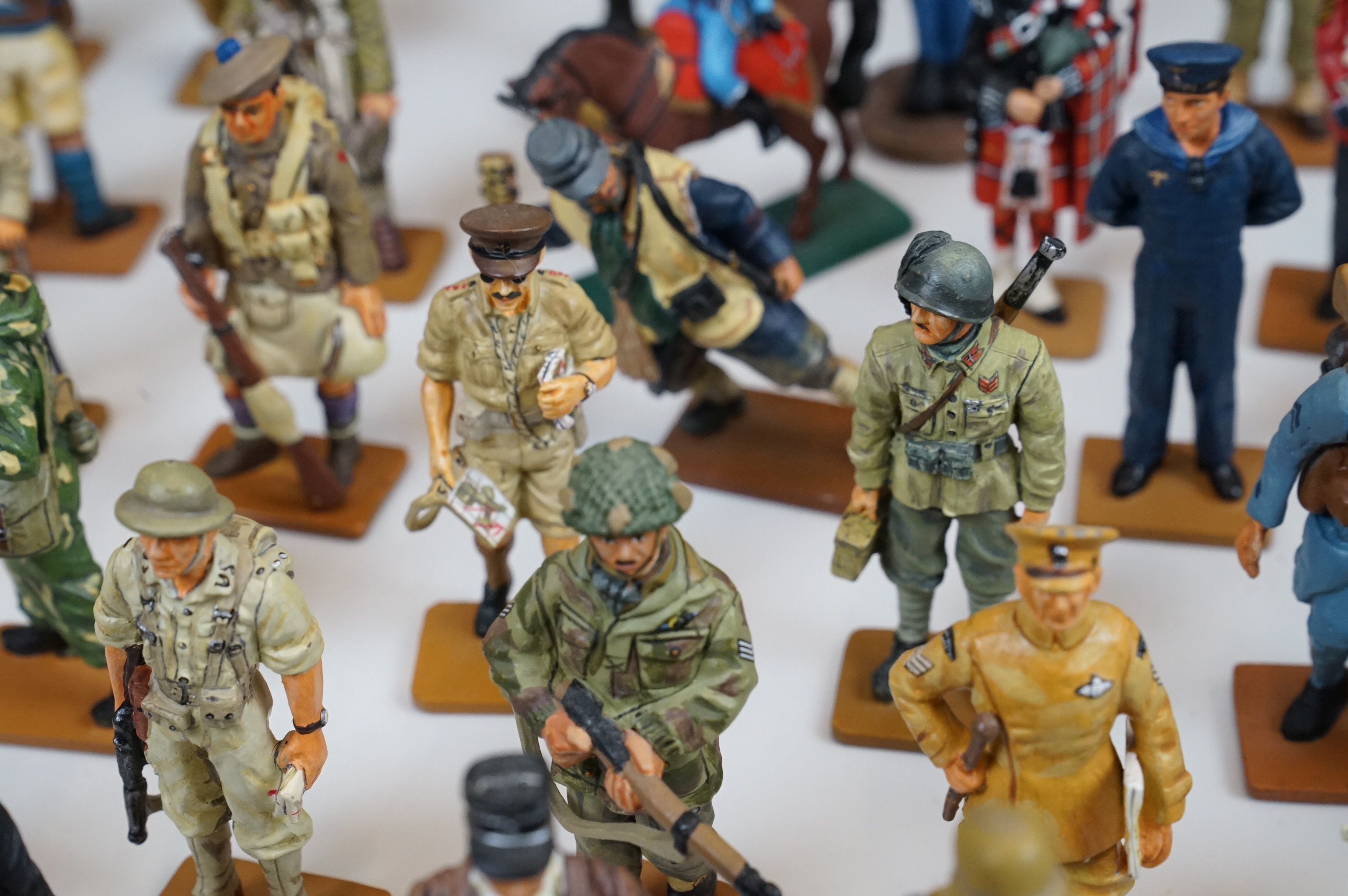 A large collection of Del Prado metal military figures to include WW2 German Warrant officer, Gurkha - Image 15 of 20