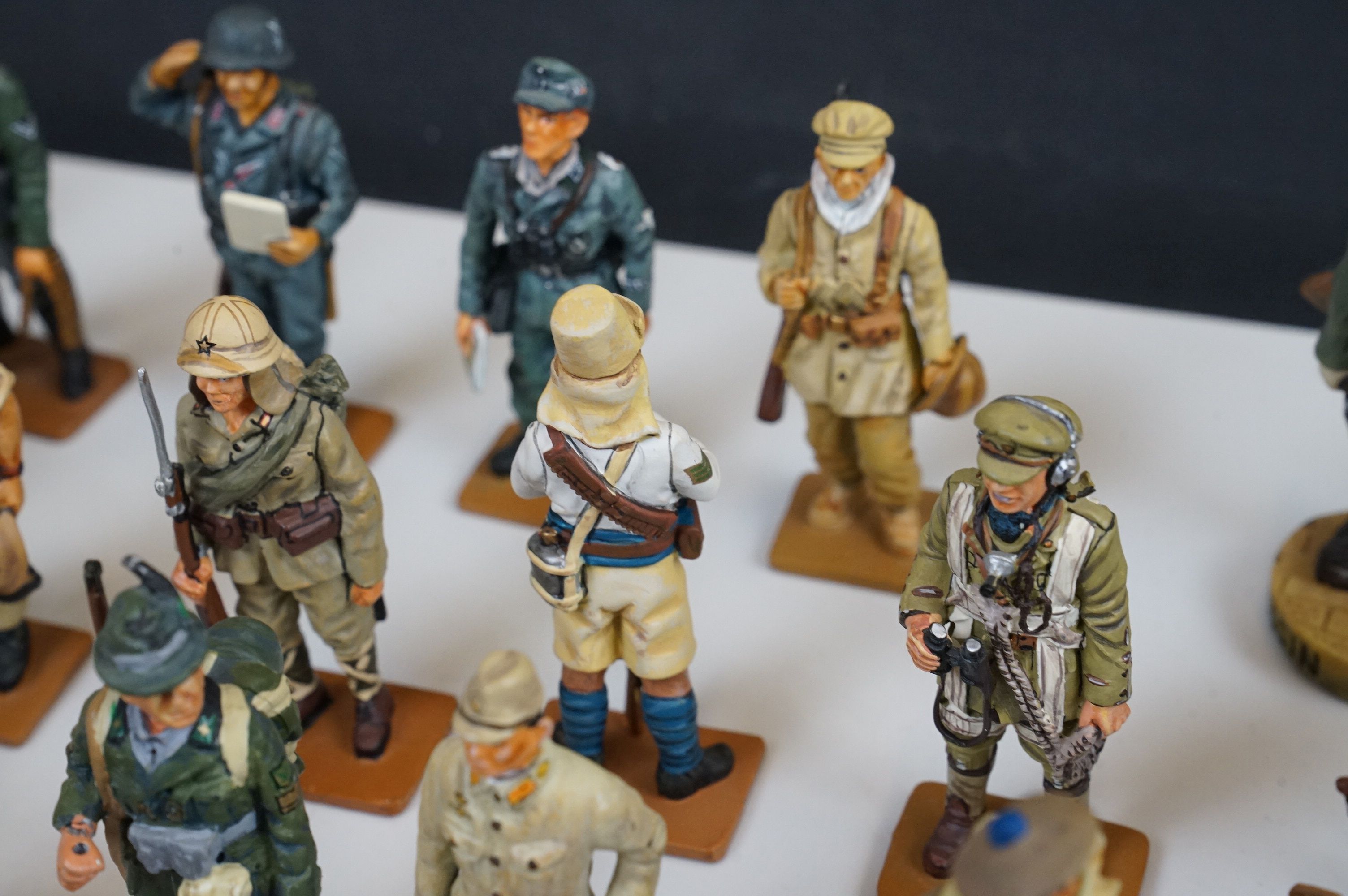 A large collection of Del Prado metal military figures to include WW2 German Warrant officer, Gurkha - Image 19 of 20