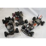 Three remote control Nitro chassis to include : 1 x Nitro Thunder Tiger with NX12 engine, 1 x