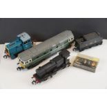 Three Lima O gauge locomotives to include Diesel BR D6506, BR 0-4-0 D2852 & 0-6-0 LMS black with