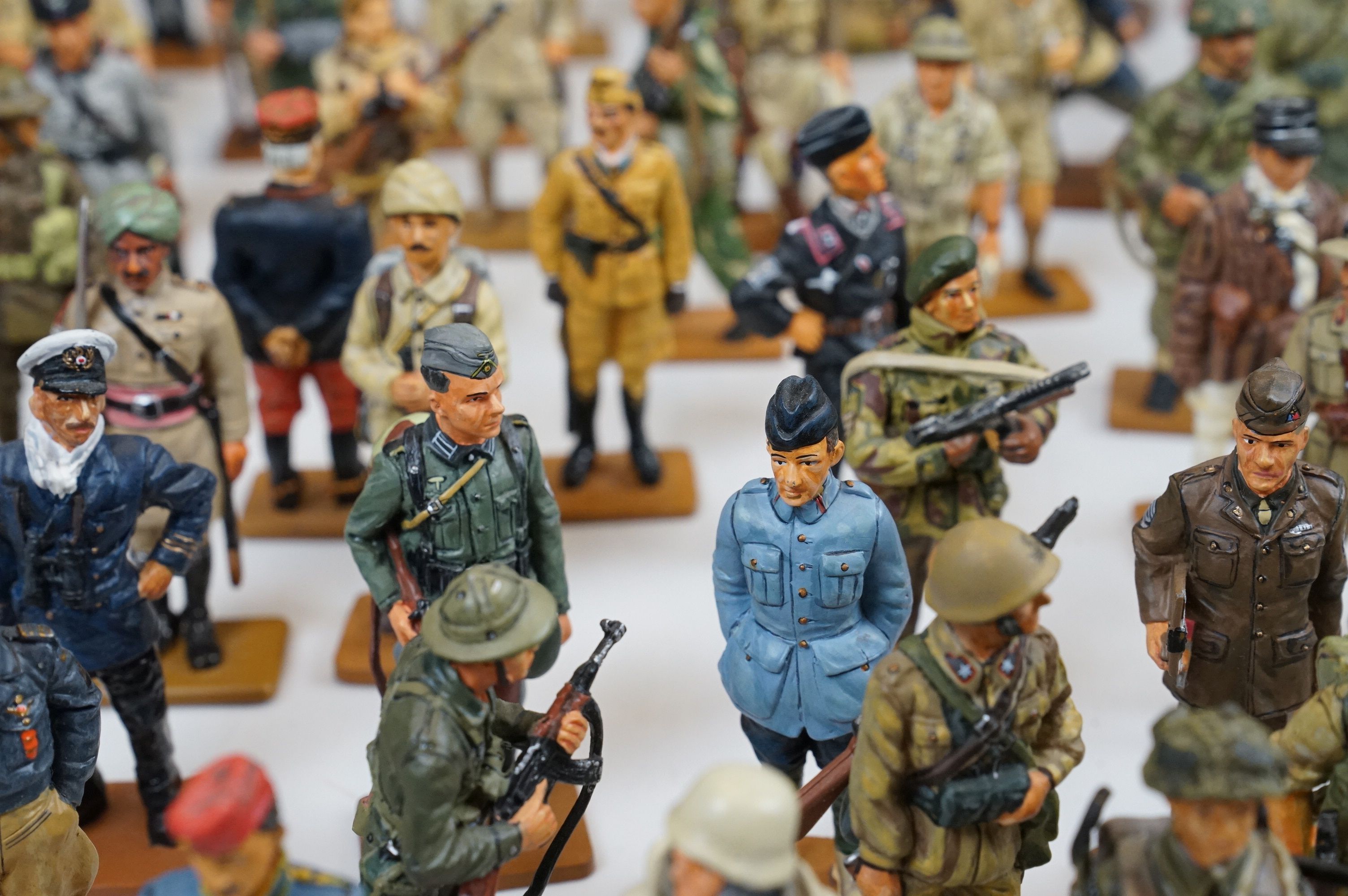 A large collection of Del Prado metal military figures to include WW2 German Warrant officer, Gurkha - Image 6 of 20